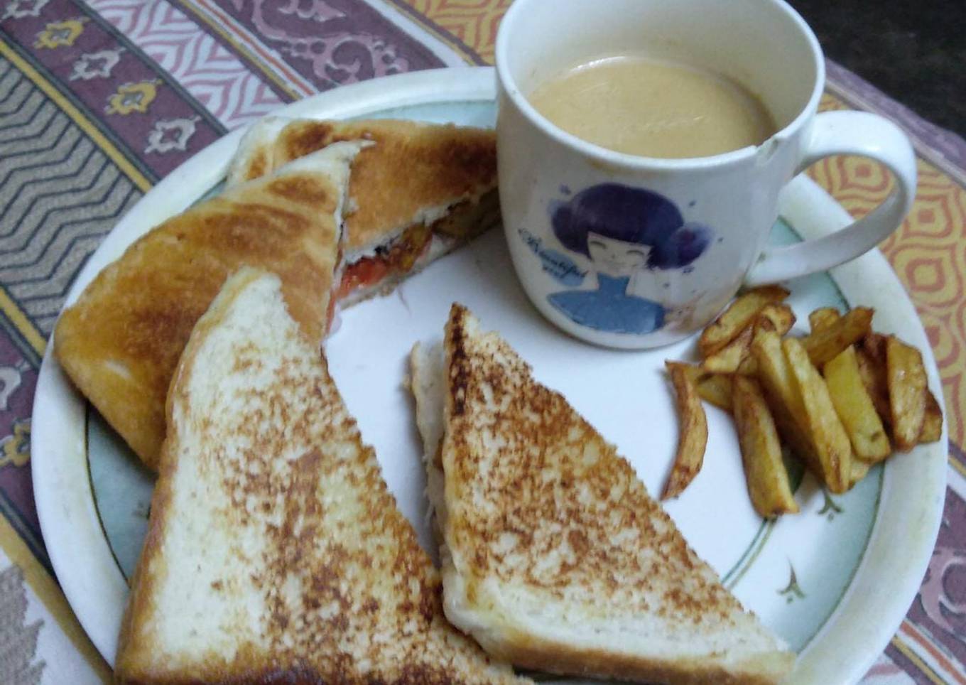 Aloo toast