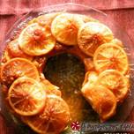Εντυπωσιακό κέικ με ροδέλες πορτοκάλια