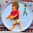 Fruit food art for kids