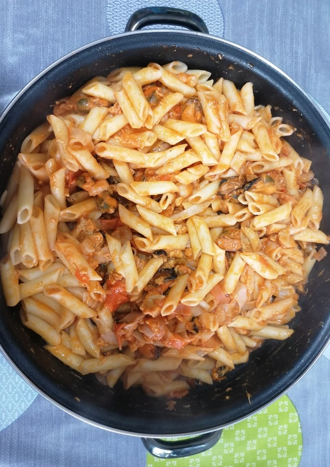Una foto de Pasta marinera
