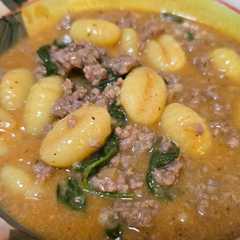 Una foto de Sopita de Gnocchi