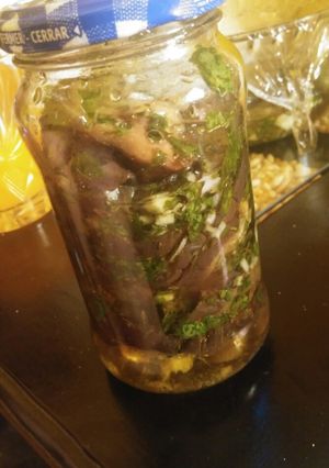 Una foto de Berenjenas al escabeche