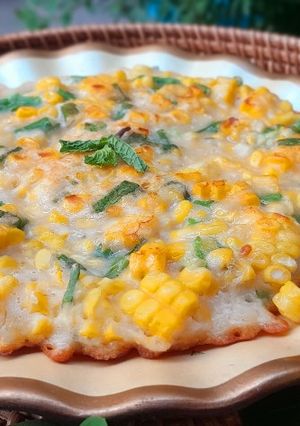 Hình của món Bánh bắp chiên giòn.