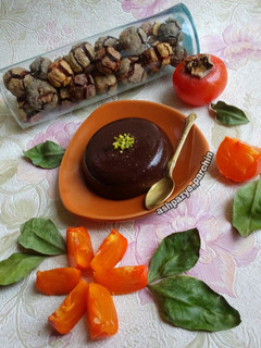 عکسی از دستور دسر خرمالو با سه قلم مواد 🌸