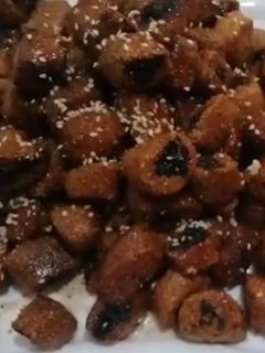 صورة لوصفة مقيرط بالتمر والجلجلان