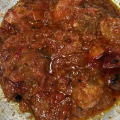 A picture of Beetroot mutton.