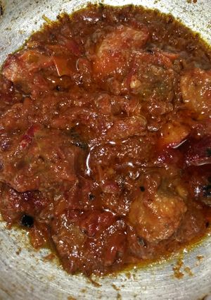 A picture of Beetroot mutton.
