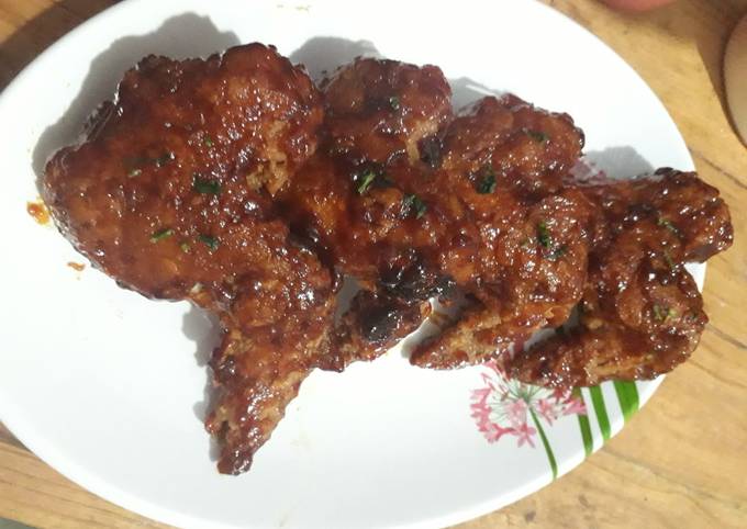 Chicken wings pedas manis