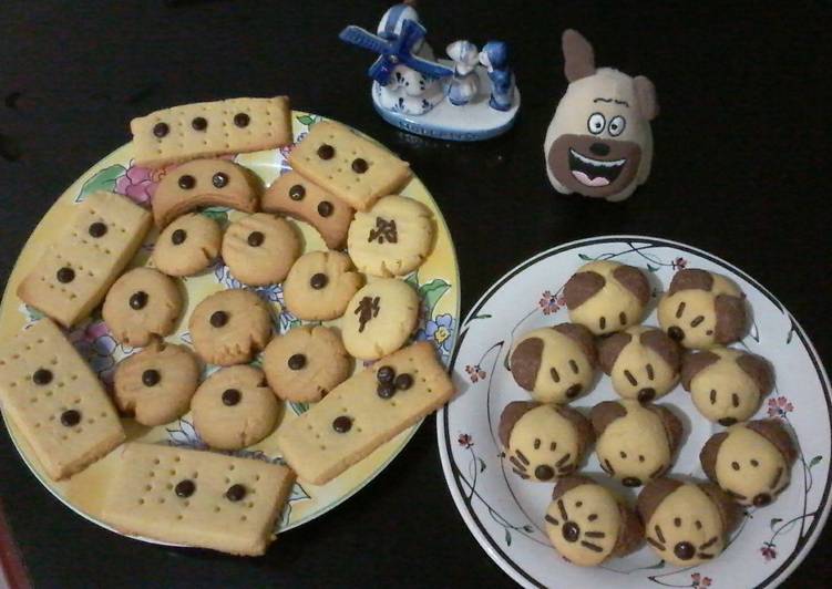 ☕ Butter Cookies Imut 😉🐶🐹🐱