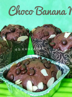 Foto resep Choco Banana Muffin #RabuBaru