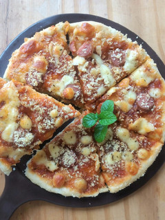 Foto resep Pizza sosis double cheese