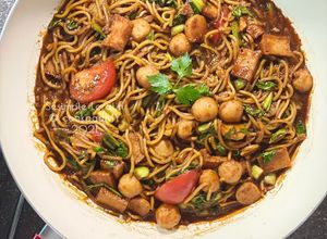 Gambar Mee Goreng Basah Simple (Mee Banjir)