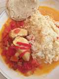 Pollo guisado con arroz