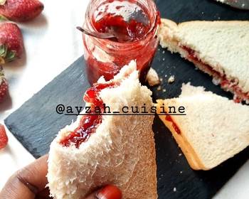 Easy Fast Cooking Home made strawberry jam recipe Restaurant Style