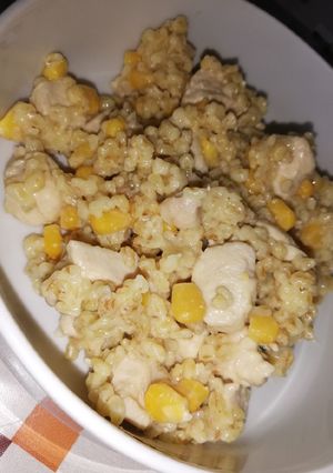 Csirkés-kukoricás bulgur recept fotója
