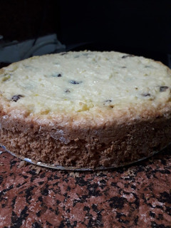 Una foto de Tarta de ricotta con pasas