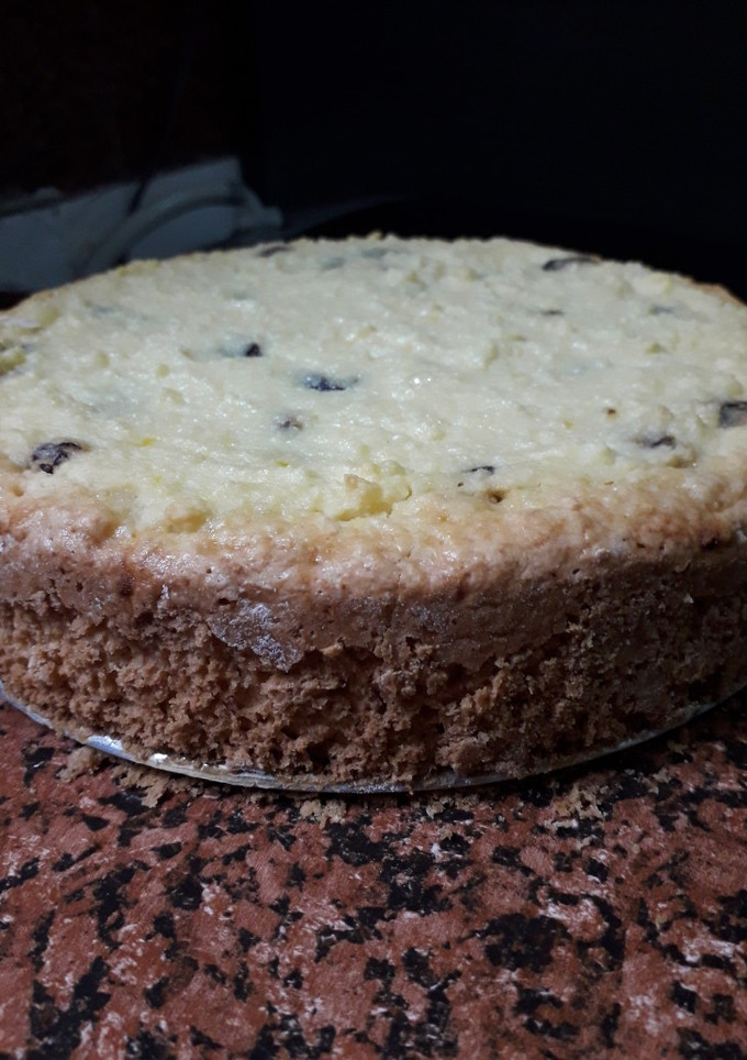 Una foto de Tarta de ricotta con pasas