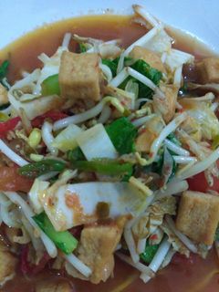 Foto resep Tumis sayur Tauge Sawi + Tahu