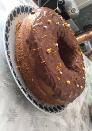 صورة لوصفة كيك الابيض والشوكولا