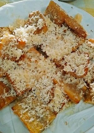 Foto resep Pisang keju skm(susu kental manis) putih