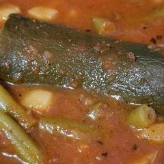 A picture of Kousa (Syrian Stuffed Squash).