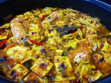 Gazpachos manchegos con pollo y gambones al estilo de mi madre