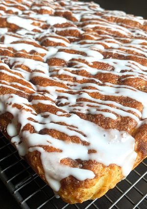 A picture of Sweet Focaccia with Cinnamon Sugar Topping.