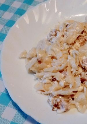 Túrós csusza recept fotója
