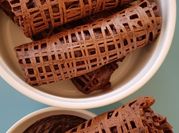 A picture of chocolate crepes