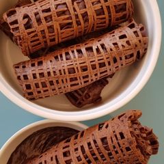 A picture of Chocolate Net Crepes.