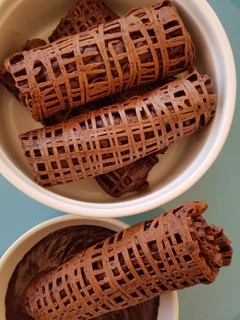 A picture of Chocolate Net Crepes.