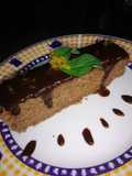 TORTA DE  HARINA DE MAIZ (PAN) CON CHOCOLATE, CREMA MOCACCINO Y CONFITURA DE NARANJA