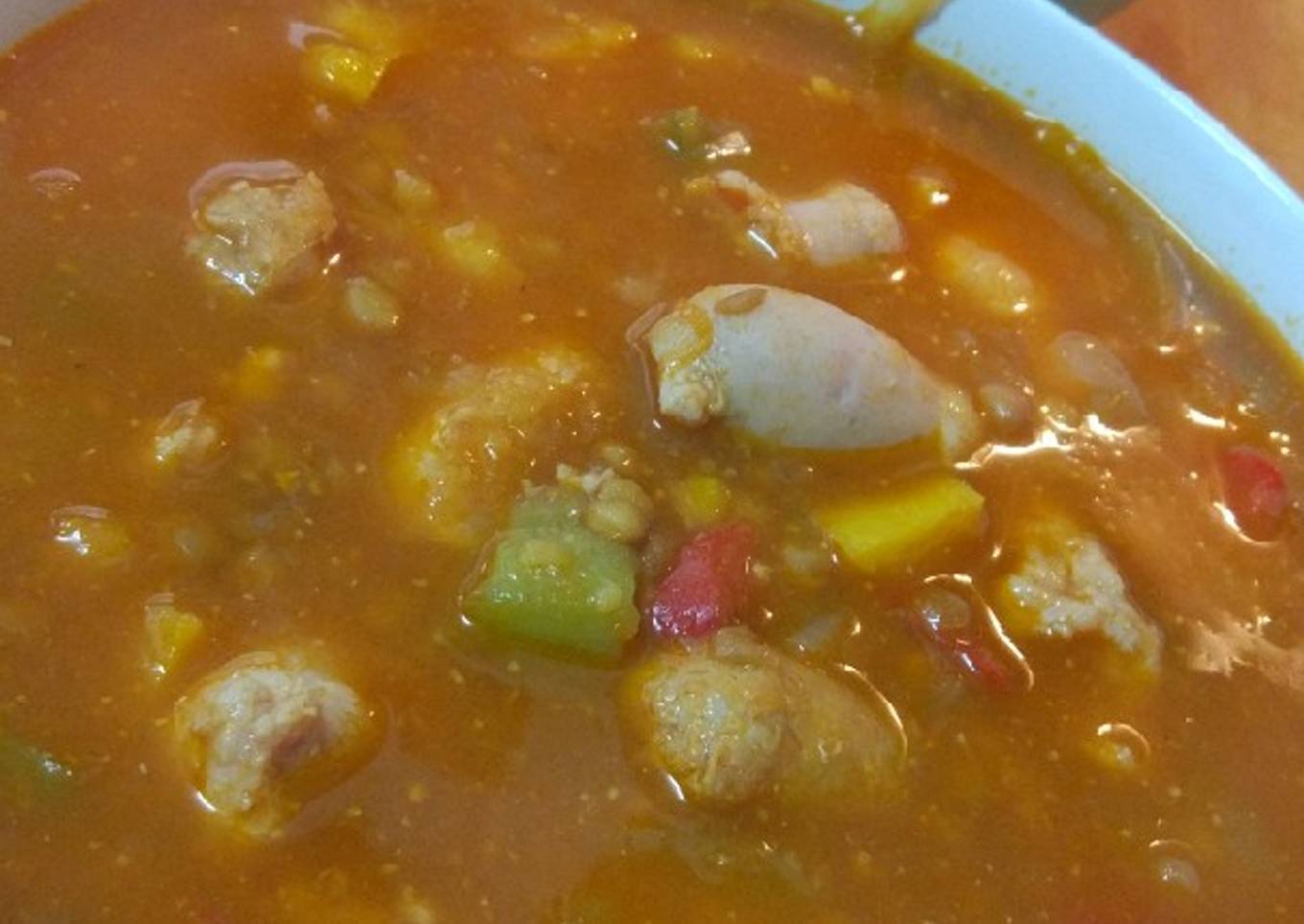 Lentejas con carne (rico, rico)