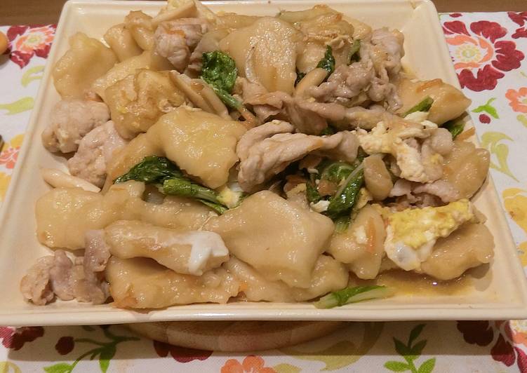 肉片炒麵疙瘩