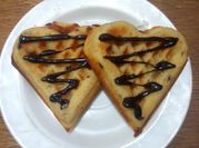 Gambar choco banana waffle