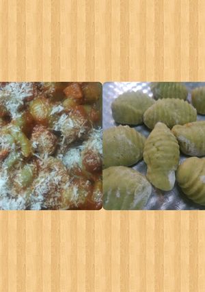 Una foto de Ñoquis de batata 🍠🍠
