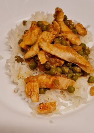 Zöldborsós csirkemell ragu recept fotója