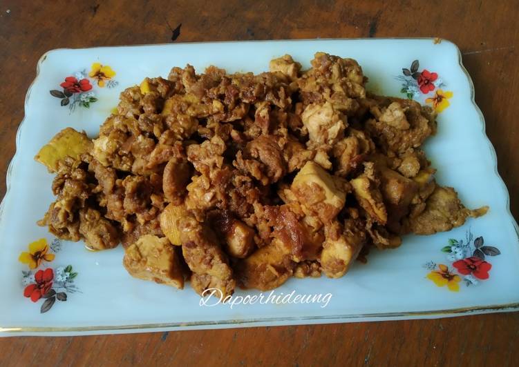 Oseng Tahu Telur Kecap