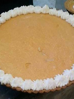 Una foto de Pay de calabaza con queso