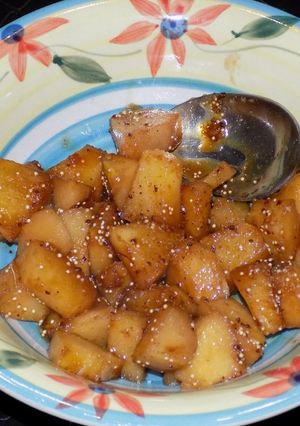 Una foto de Frutas calientes flambeadas para diabéticos