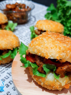 Foto resep Roti Goreng Ayam Lada Hitam