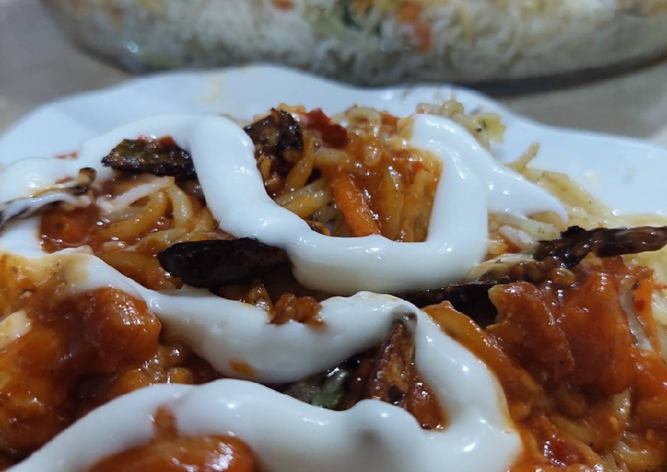 Chicken chilli Chinese rice