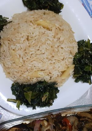 صورة لوصفة ارز بالشعرية والمعكرونه