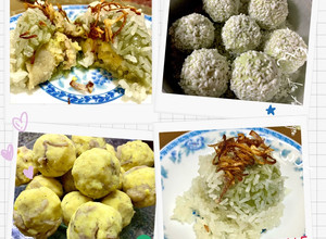 Hình của món Xôi bánh khúc.