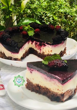 Hình của món Bánh mousse dâu tằm.