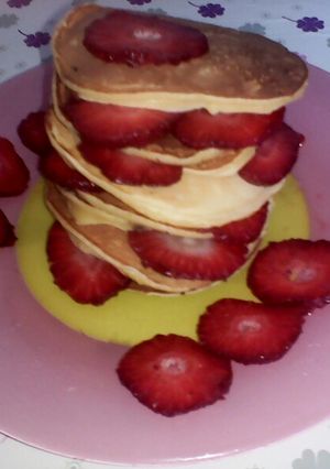 صورة لوصفة بان كيك الفراولة 🍓 بطريقتي روعة
