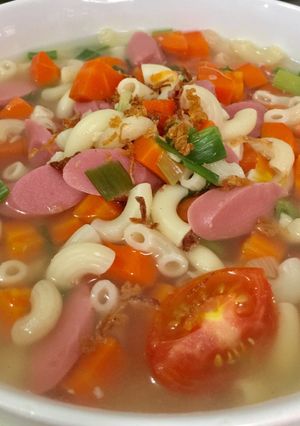 Foto resep Sop macaroni