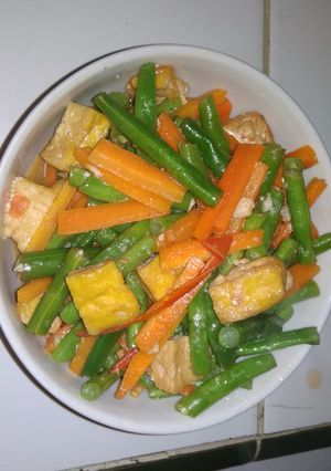 Foto resep Tumis Buncis wortel campur tahu