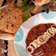 A picture of Smokey Beef Qeema karhae.