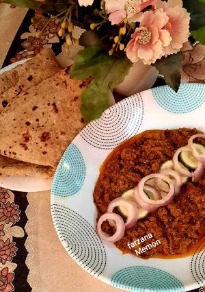 A picture of Smokey Beef Qeema karhae.